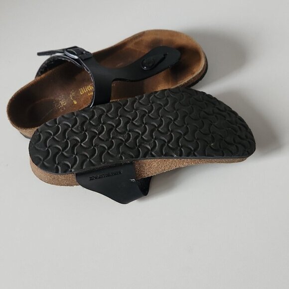 BIRKENSTOCK | Gizeh sandals thong black kids sz 13.5 - Picture 4 of 4